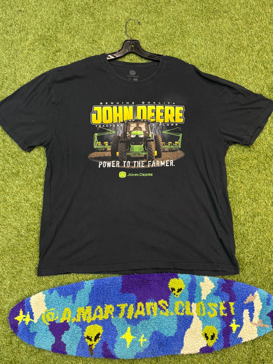 Y2K John Deere Tractor Graphic Tee