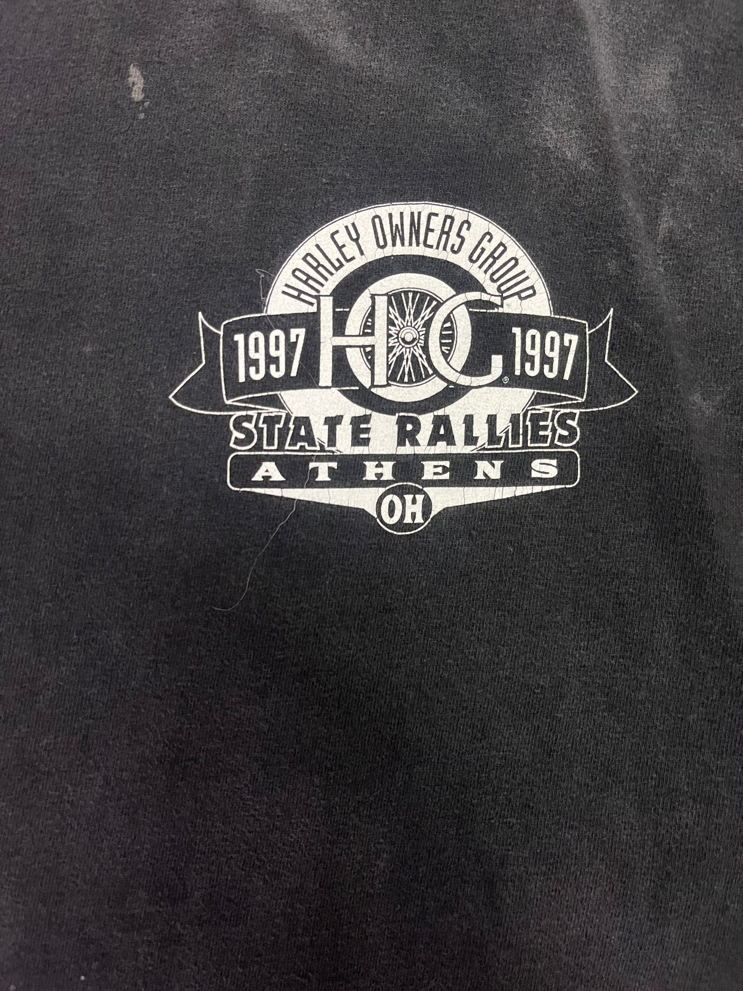 Vintage 1997 Biker Memorial Cutoff Tee