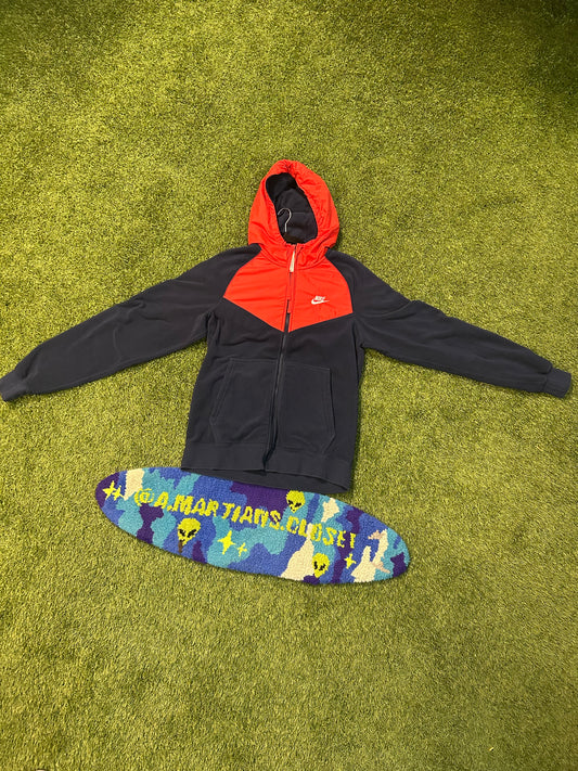 Y2K Orange & Blue Nike Sweater Jacket