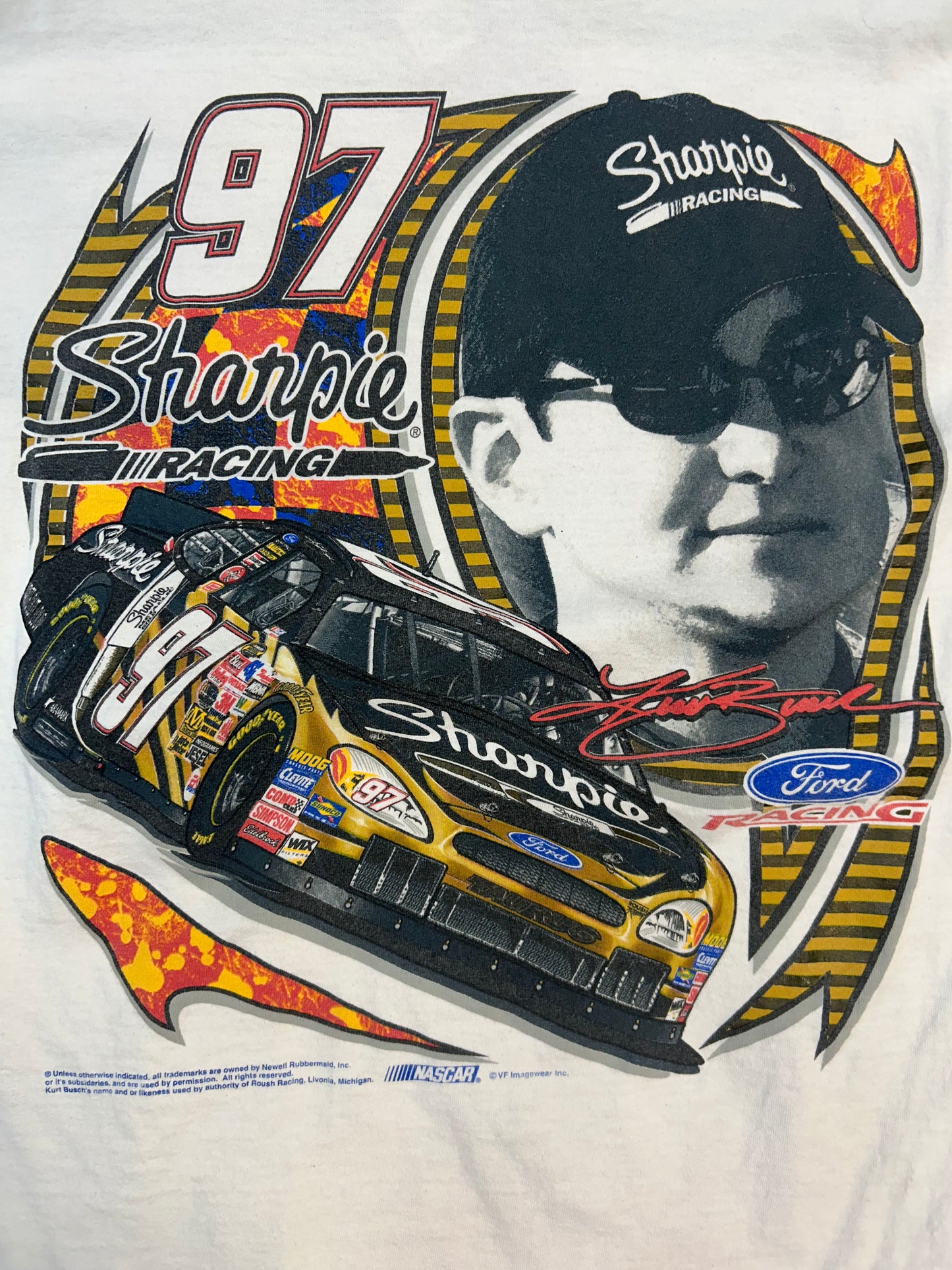 Vintage Kurt Bush #97 Sharpie NASCAR Tee
