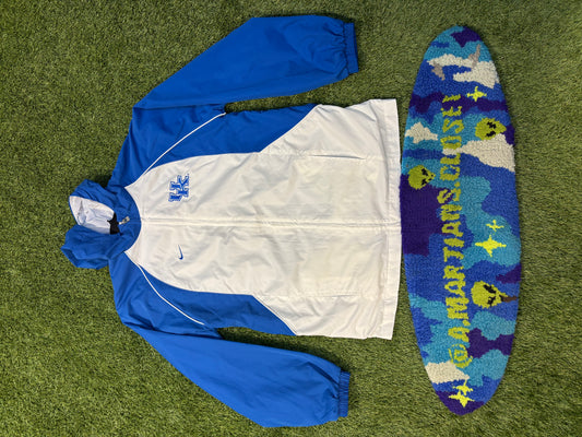 Blue and White University of Kentucky Nike Wind Breaker Size Large