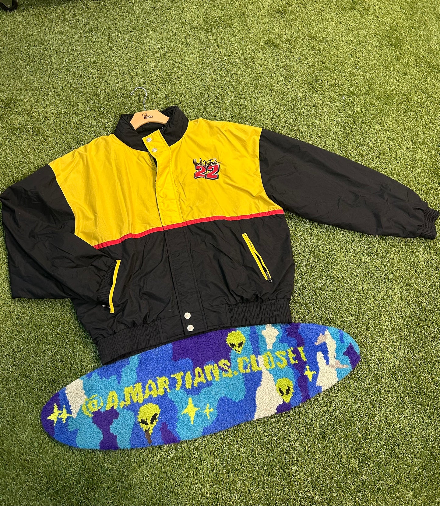 Vintage Ward Burton Caterpillar NASCAR #22 Jacket