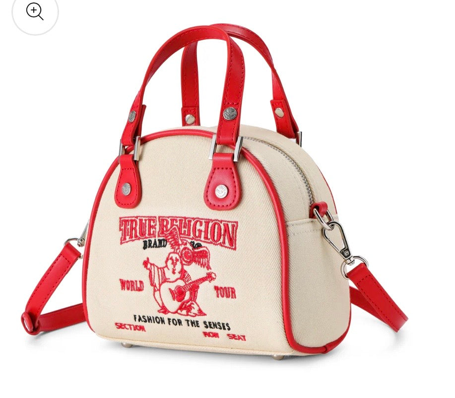 Von Dutch X True Religion Bowling Bag Cream Denim