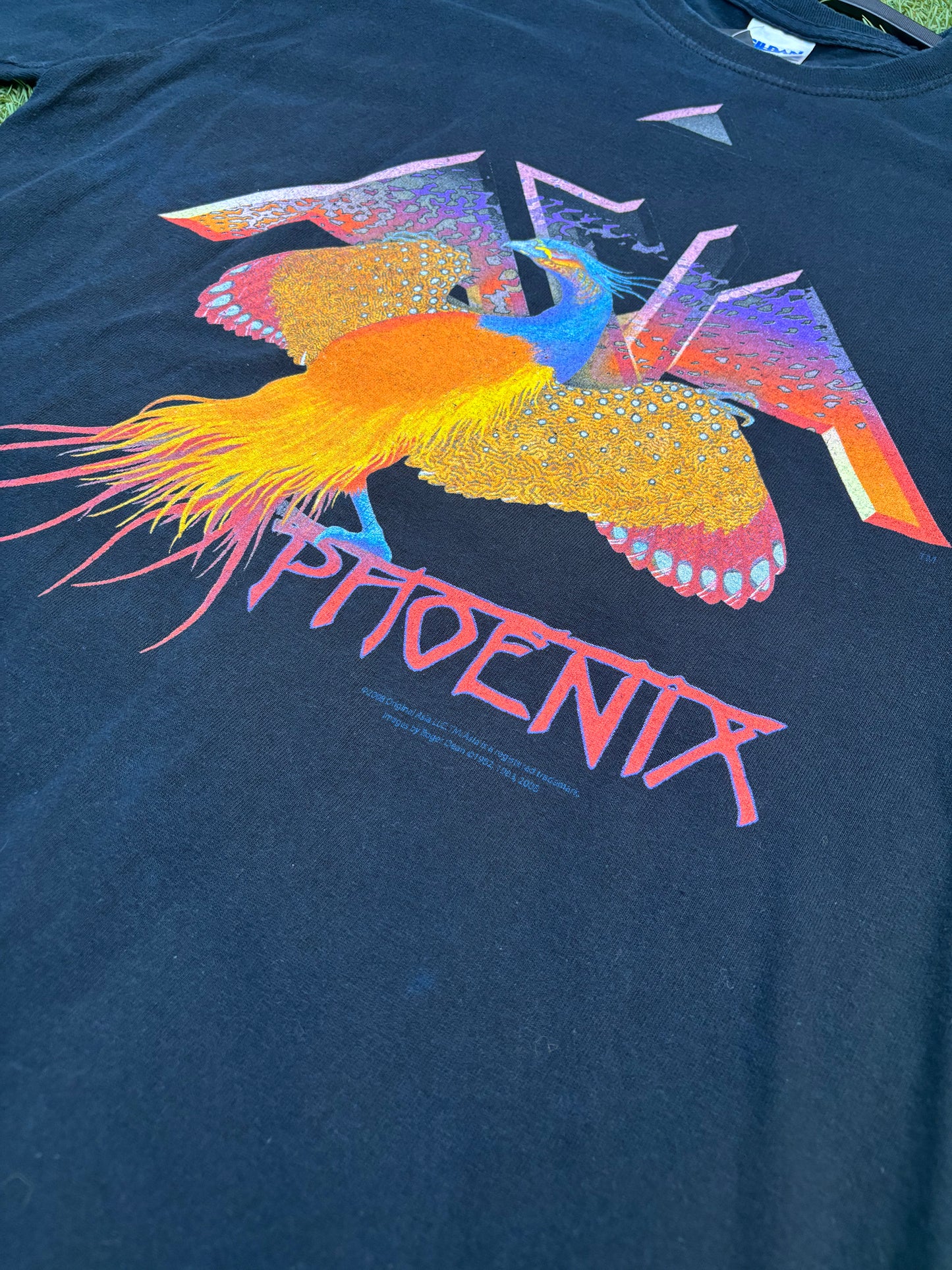 Vintage Phoenix Artwork Band Asia’s 2008 Tour Tee