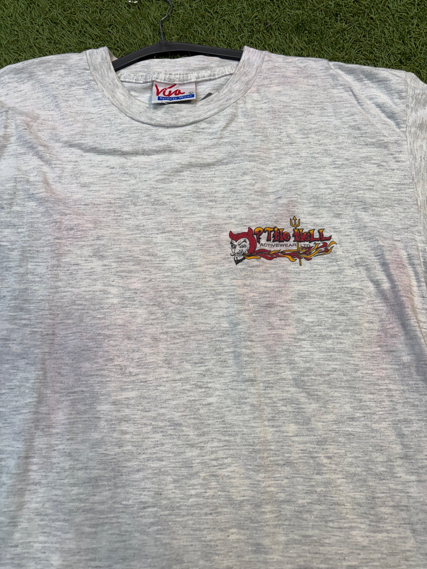 Light Gray Vintage Tee “The Hell Activewear”