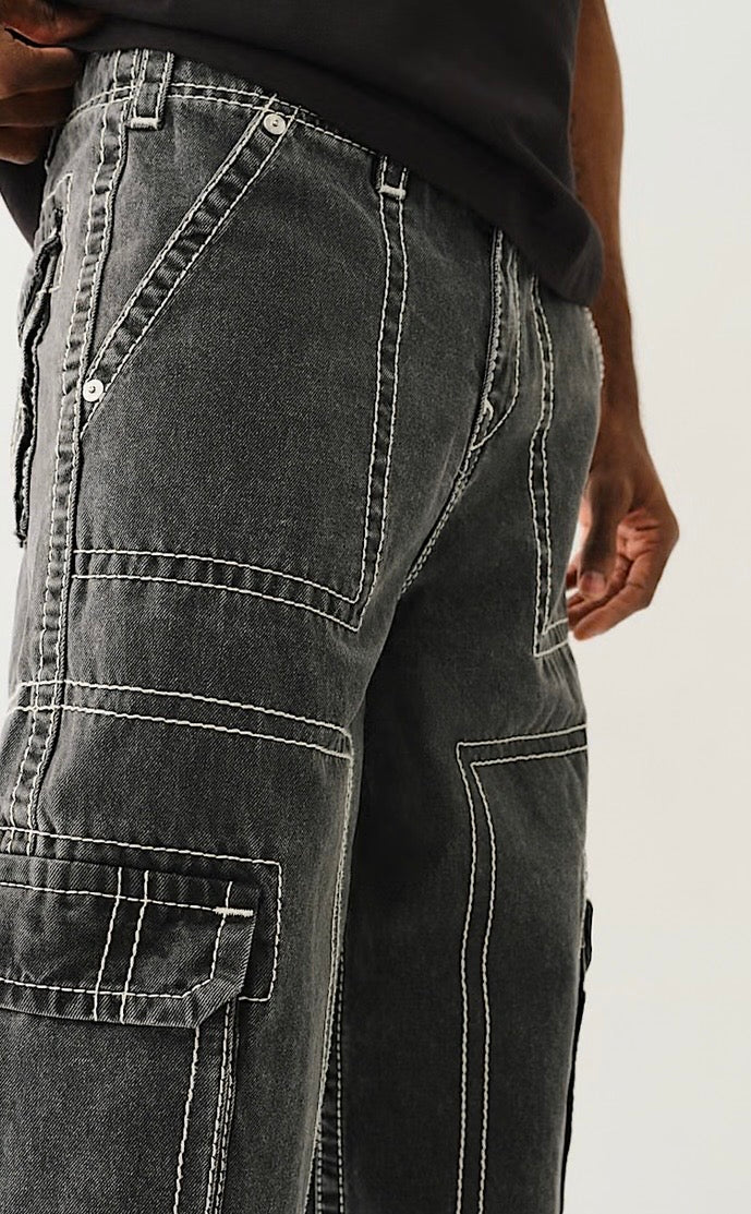 True Religion Baggy Big T Cargo Jeans