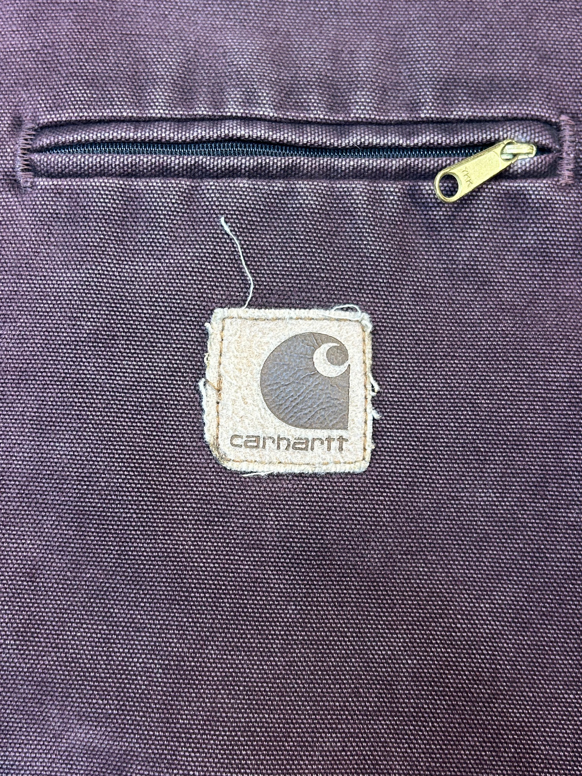 Rare Vintage J43 Light Fade Burgundy Detroit Style Carhartt Jacket