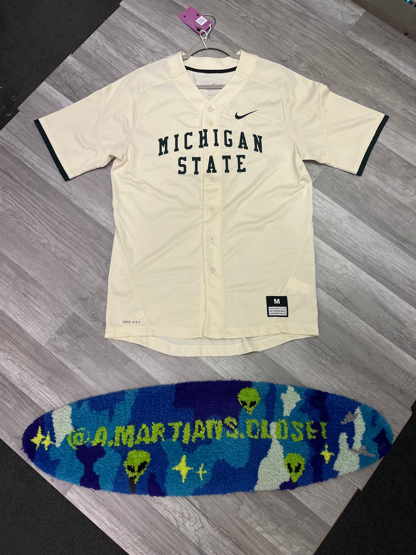 Retro Style Michigan State Baseball Jersey