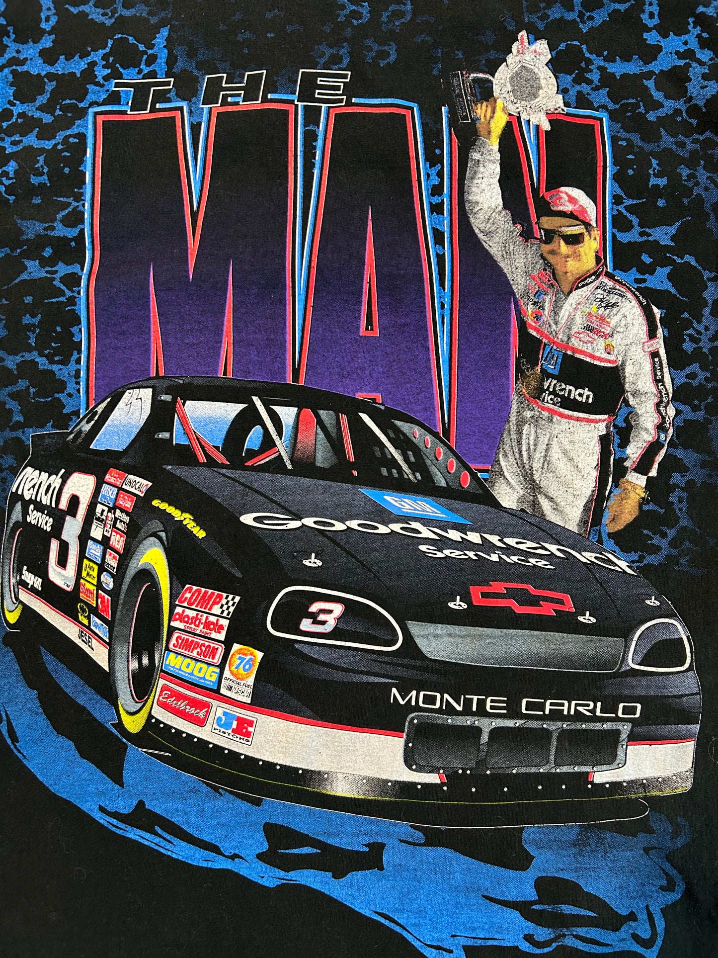 Rare Vintage 90s Dale Earnhardt #3 The Man AOP Tee