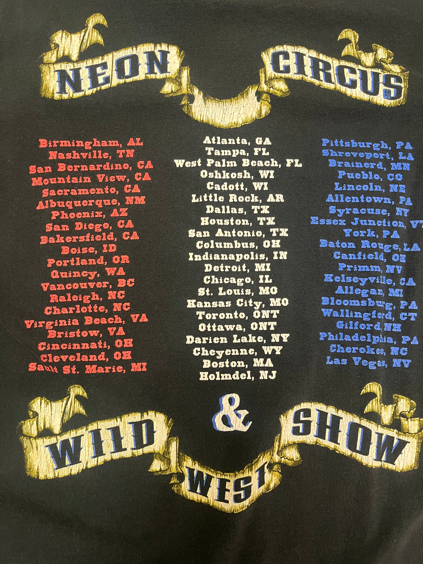 Vintage Brooks & Dunn Neon Circus Tour Tee