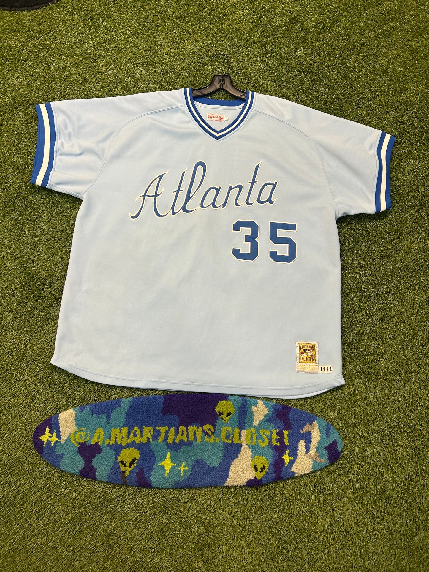 Vintage 90s Phil Niekro Atlanta  Braves Mitchell & Ness Jersey Jurgella Collection