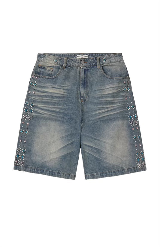 Vale Forever Candy Jorts ‘Mid Blue’