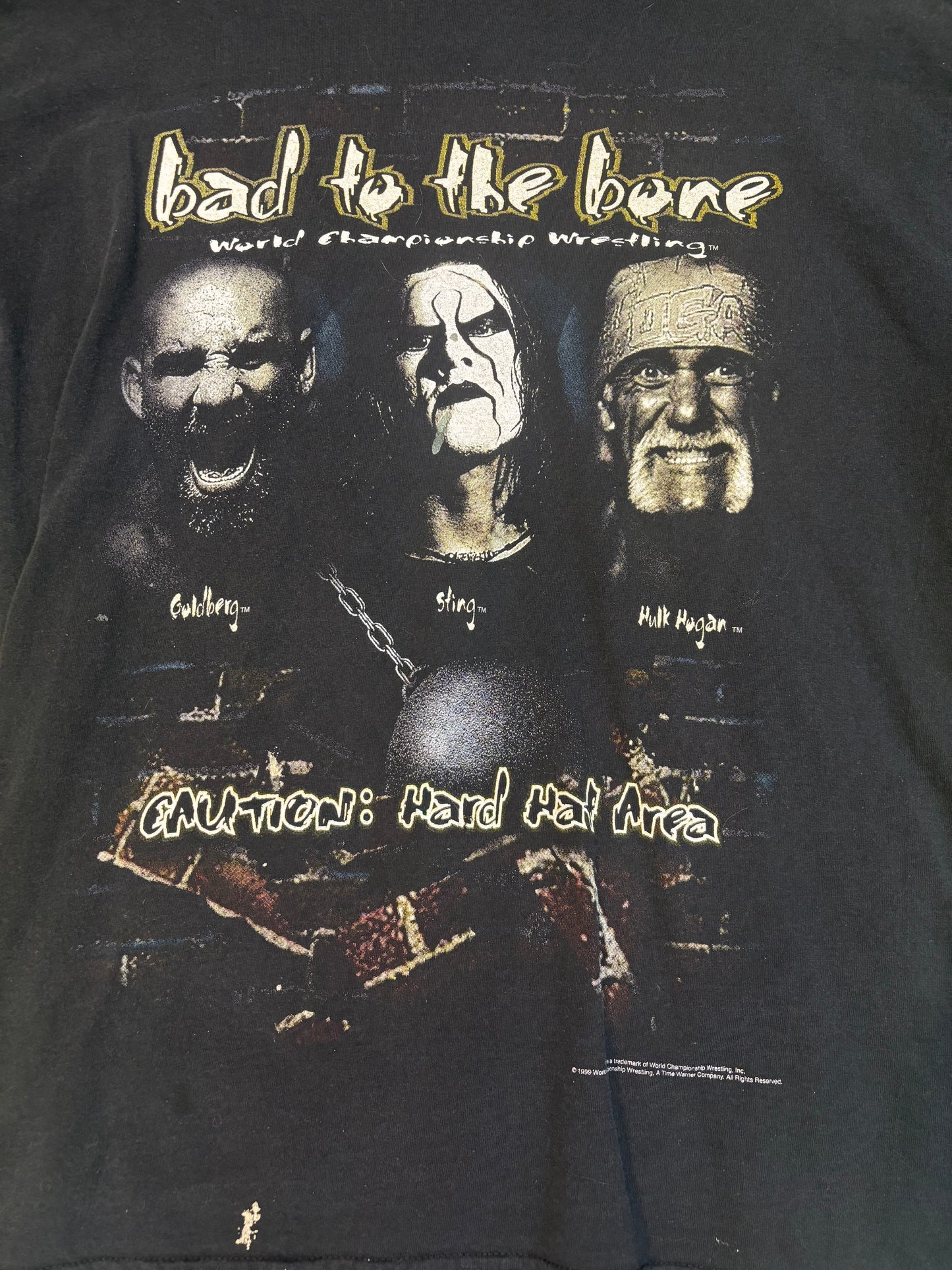WCW Bad to The Bone Graphic Tee