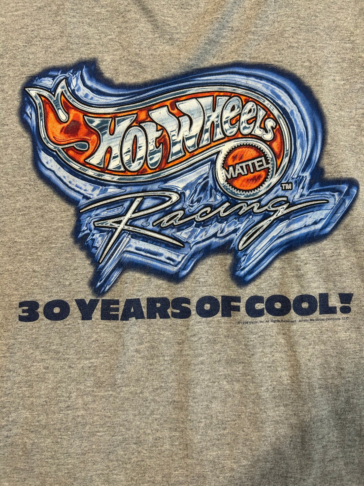 Vintage 1998 Hot Wheels 30 Years Of Cool Mattel Tee