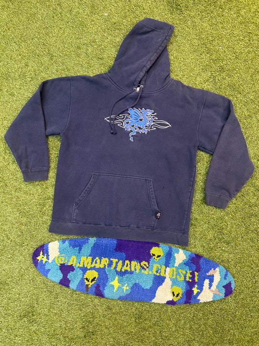 Y2K Top Heavy Blue Dragon Hoodie