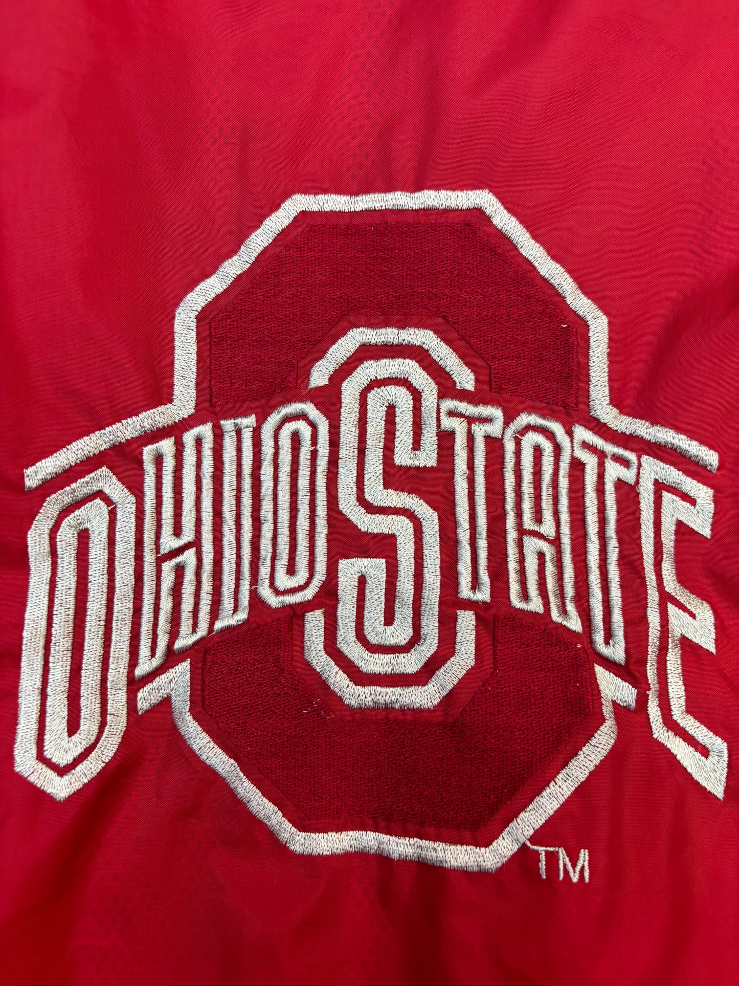 Vintage Red & White Starter Ohio State Windbreaker 90’s Jacket