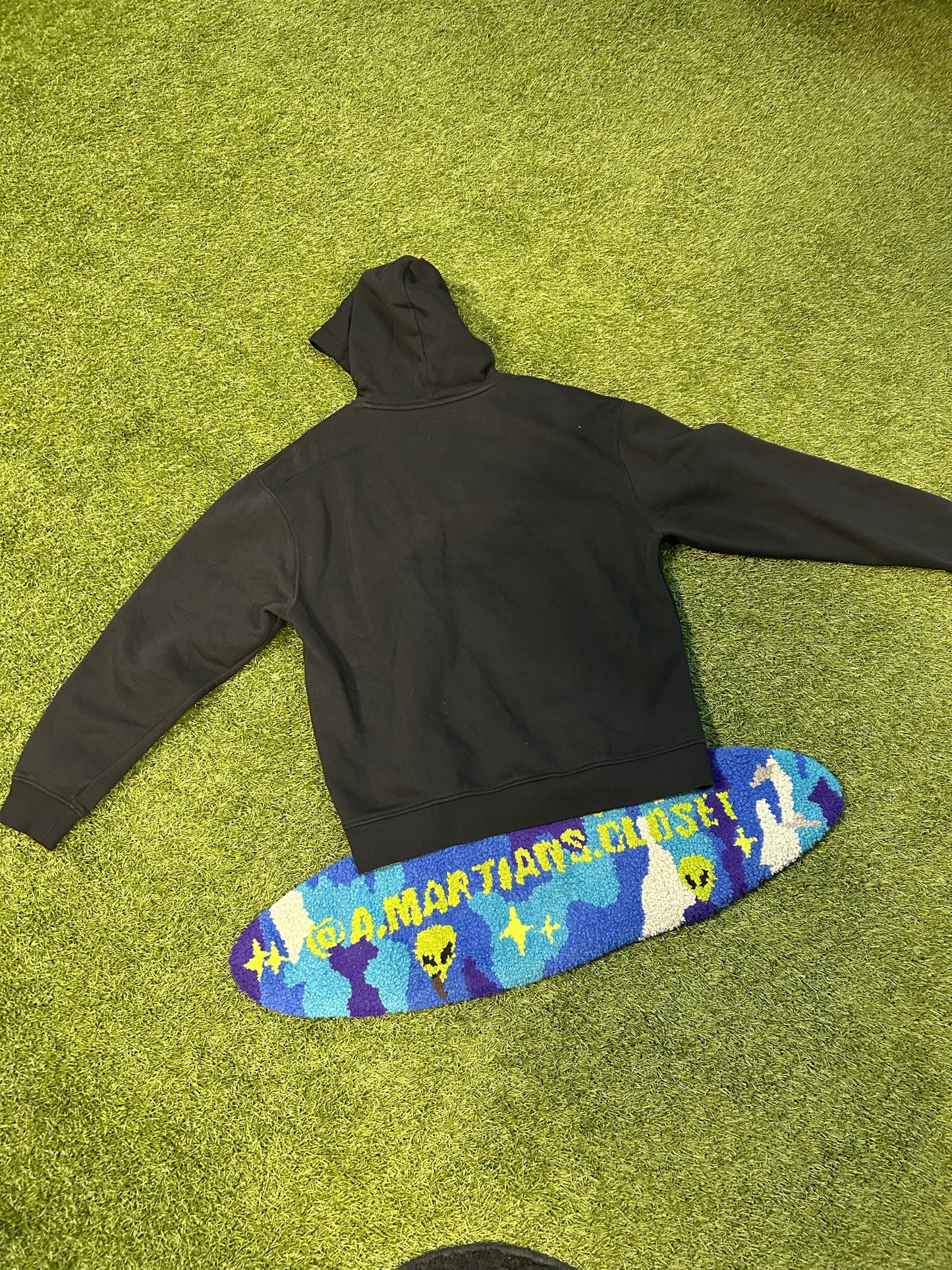 Y2K All Black Jordan Jumpman Logo Hoodie