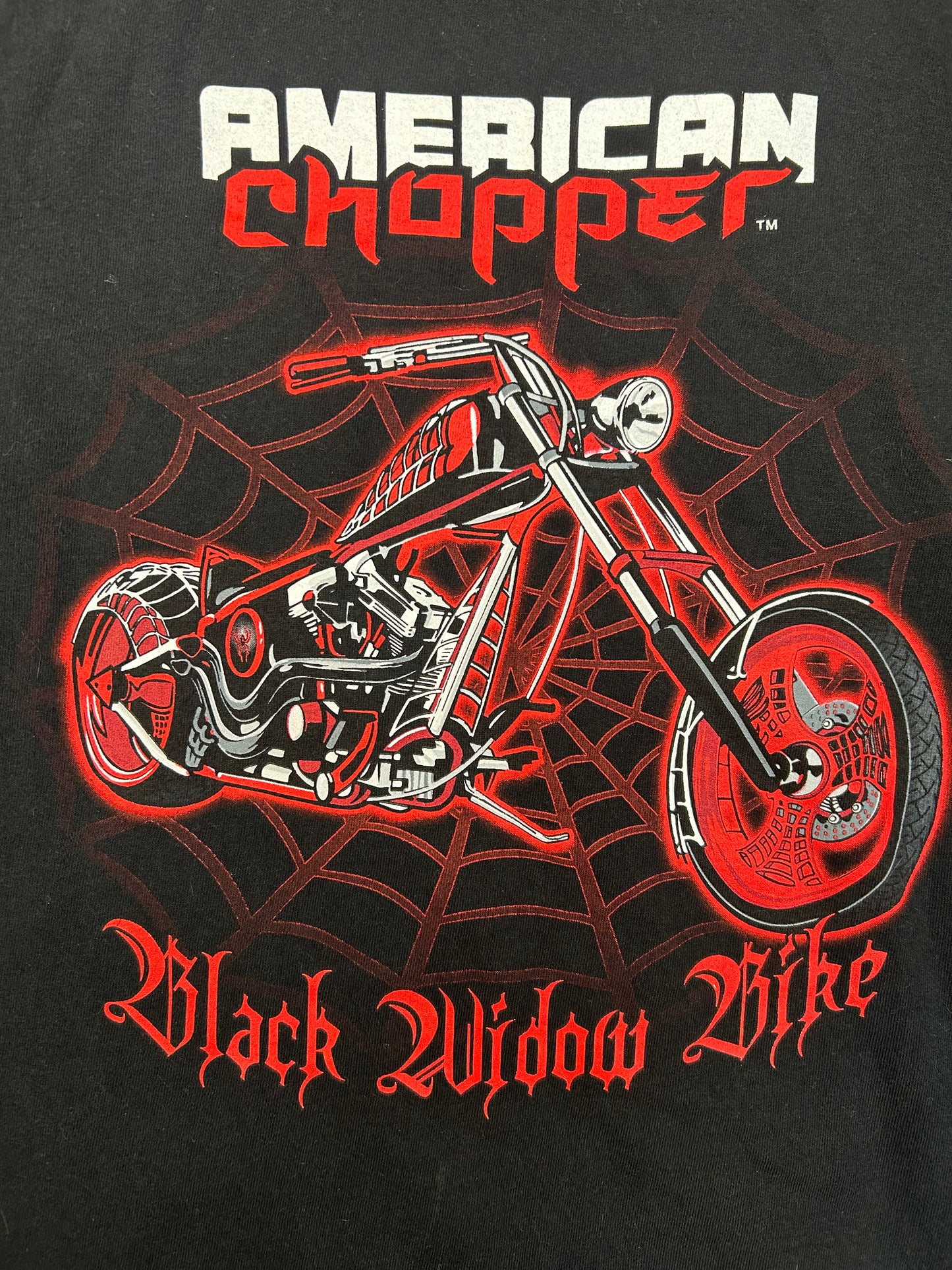 Vintage American Chopper Black Widow Bike Tee