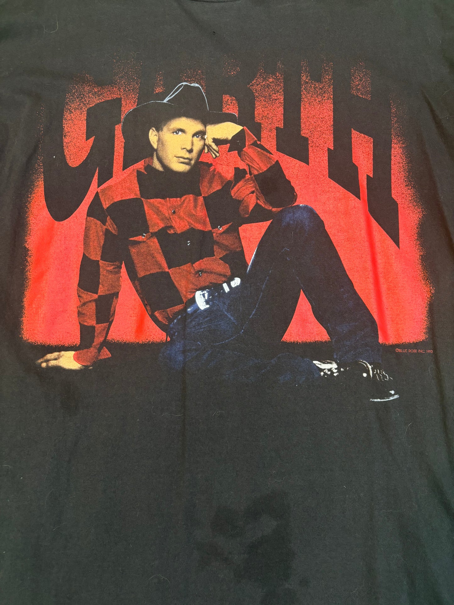 Vintage 1993 Garth Brooks On Tour Hanes Beefy T