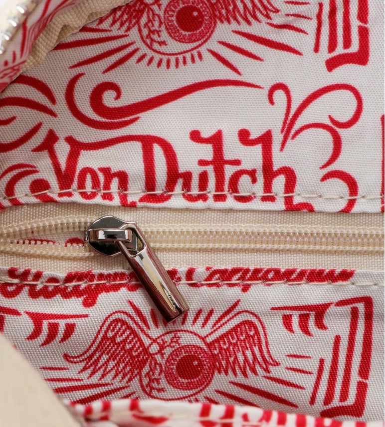 Von Dutch X True Religion Bowling Bag Cream Denim