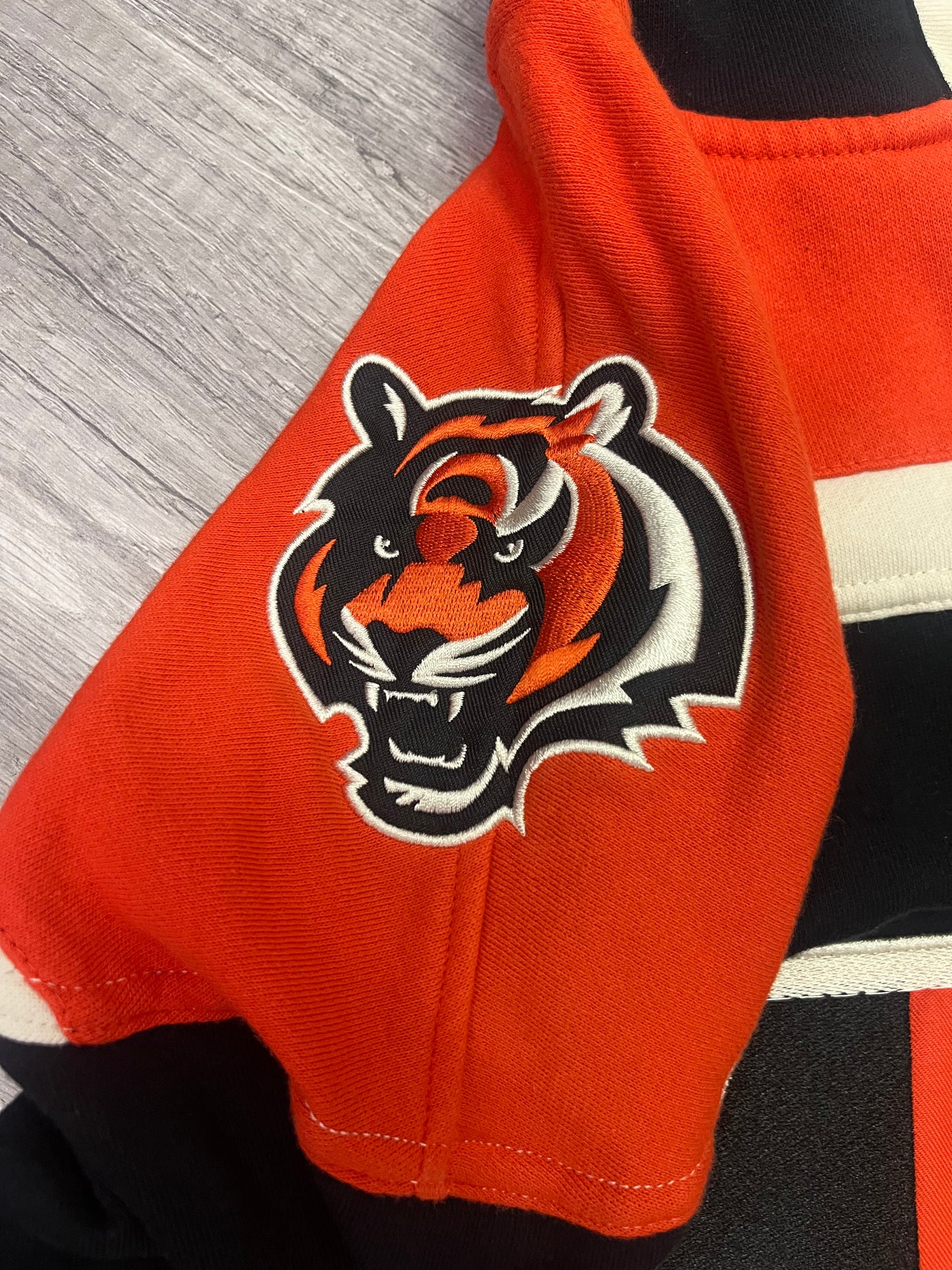 Retro Style Cincinnati Bengals Pullover Sweater W/Hood