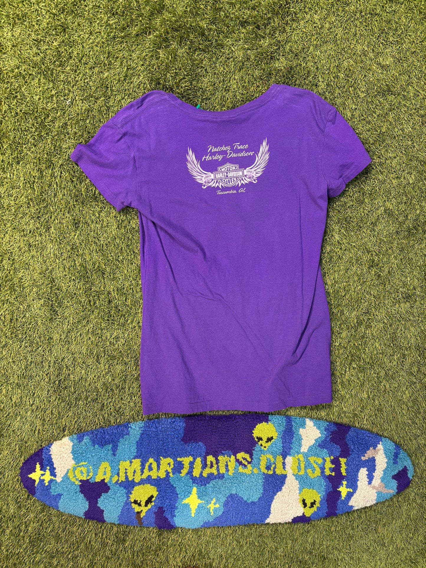 Y2K Womens Purple Harley Davidson Tee