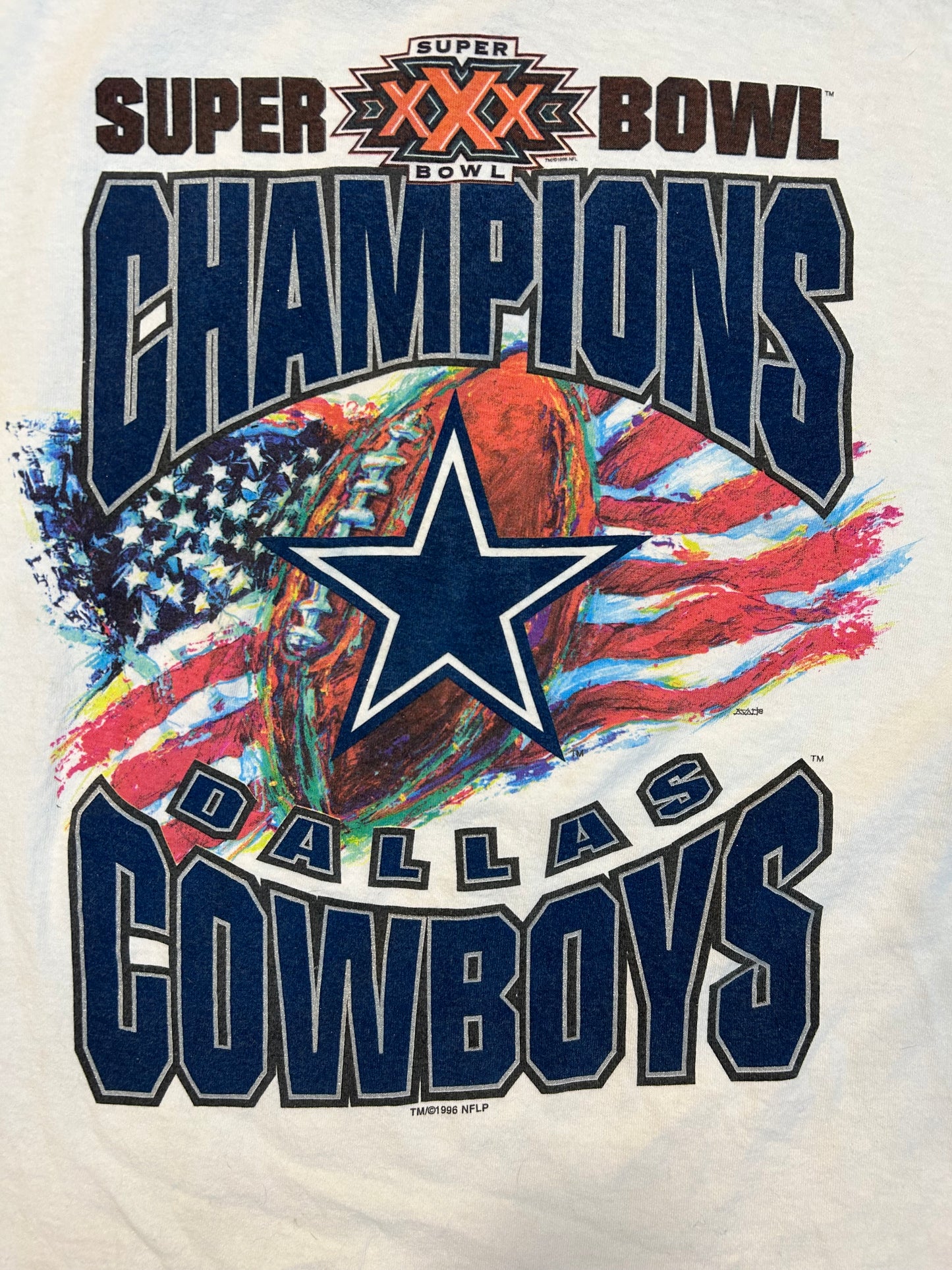 Vintage 1996 Starter Tag Dallas Cowboys Super Bowl Tee