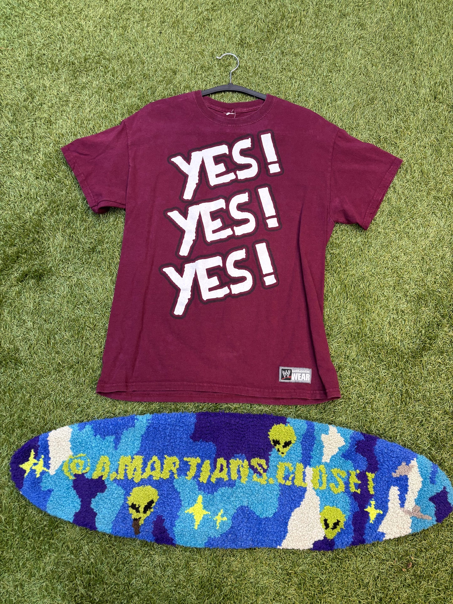 WWE Authentic YES! YES! YES! Daniel Bryan Maroon Cotton T-Shirt