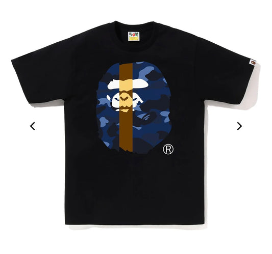 Bape Color Camo Transform Big Ape Head Tee