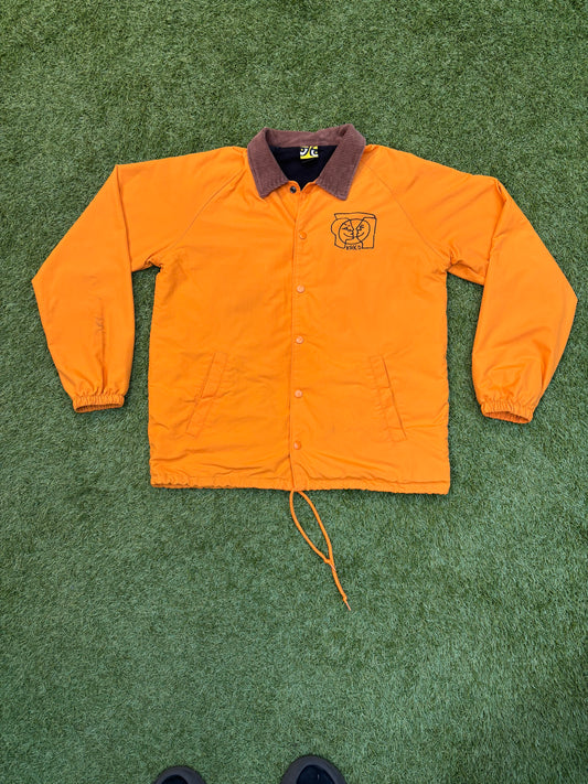 Y2K Crooked Skateboard Brand Orange Jacket