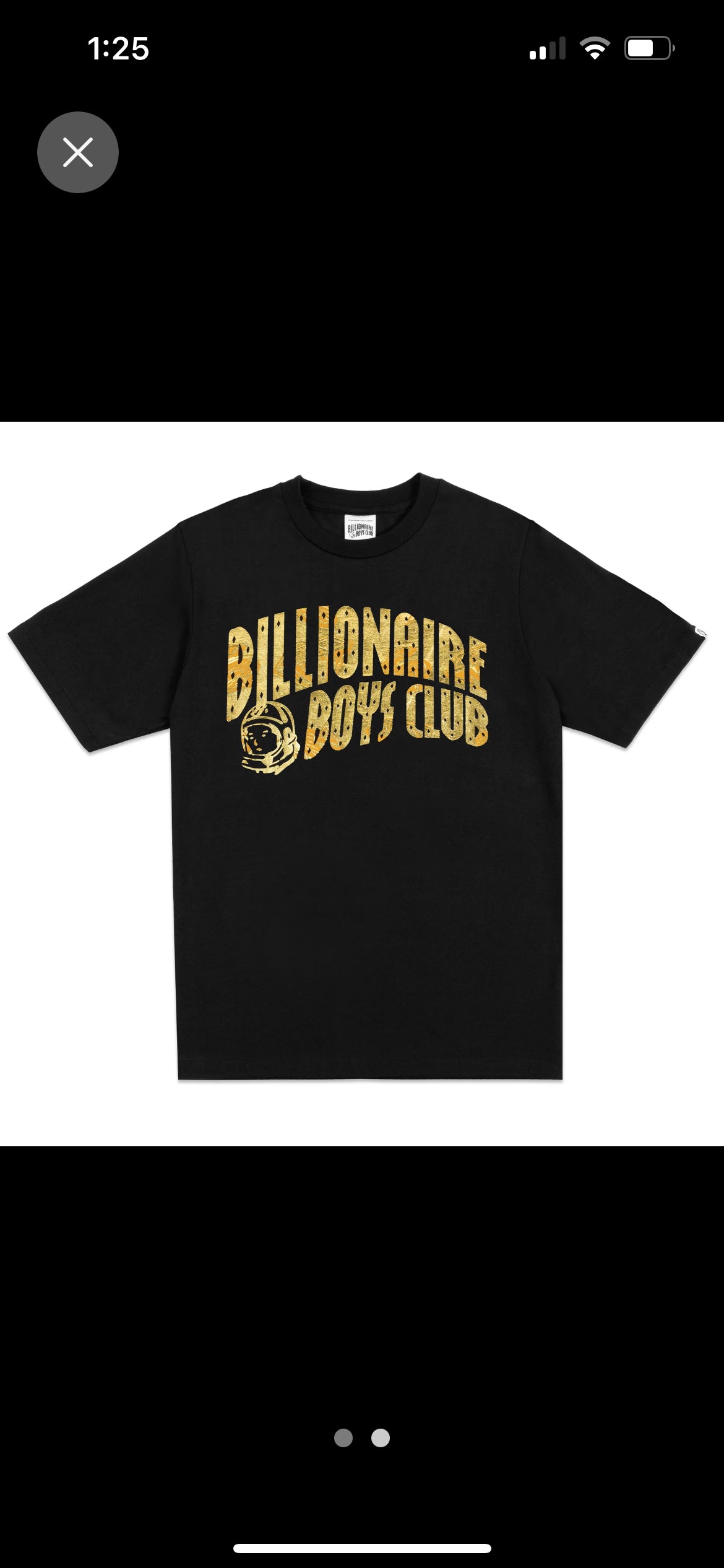 Billionaire Boys Club Gold and Diamonds Tee