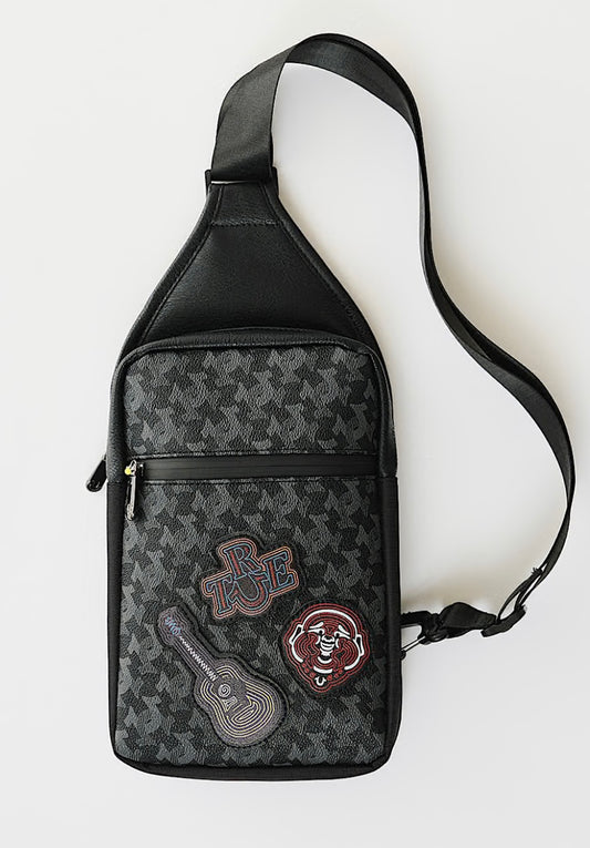 True Religion Patch Work Sling Bag