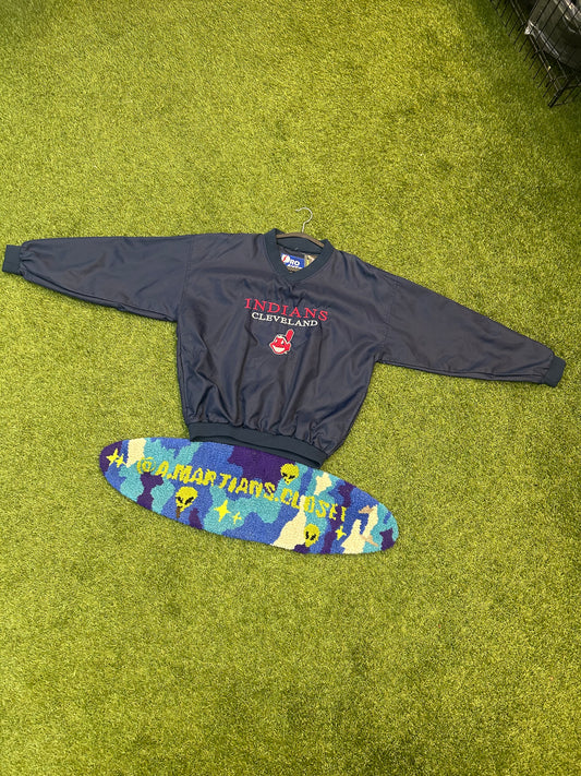 Vintage Pro Player Cleveland Indians Pullover W/Pockets