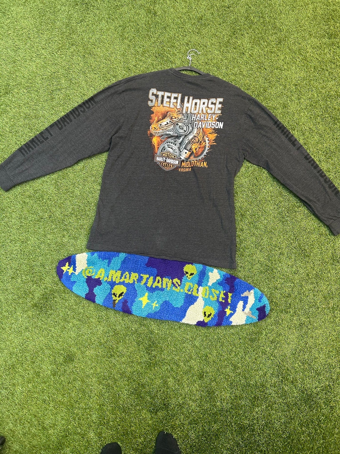 Y2K Harley Davidson Midlothin Virginia Long Sleeve Tee