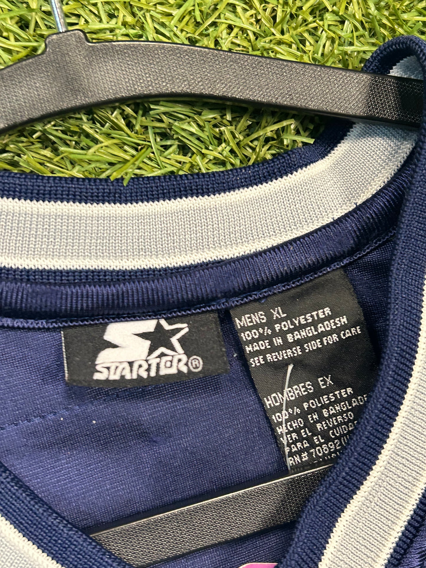 Vintage Starter #07 Blue Football Jersey