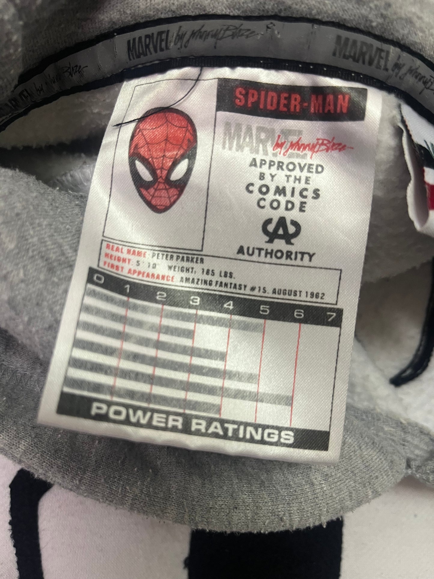 Rare Vintage Marvel x Johnny Blaze Spider-Man Hoodie