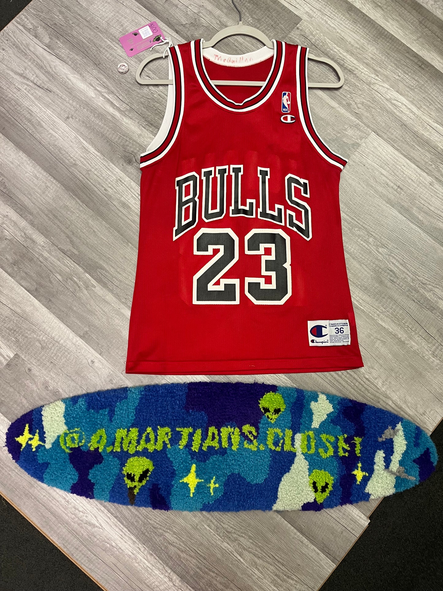 Rare Vintage 90s Champion Made Chicago Bulls Micheal Jordan Jersey