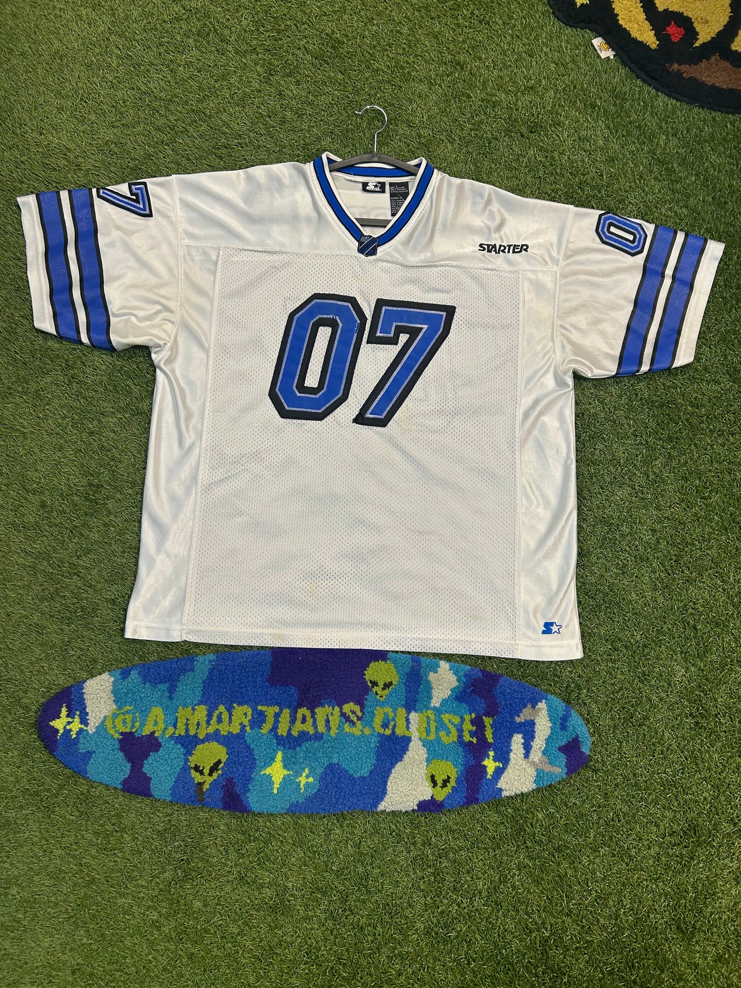 Vintage Starter #07 White Football Jersey