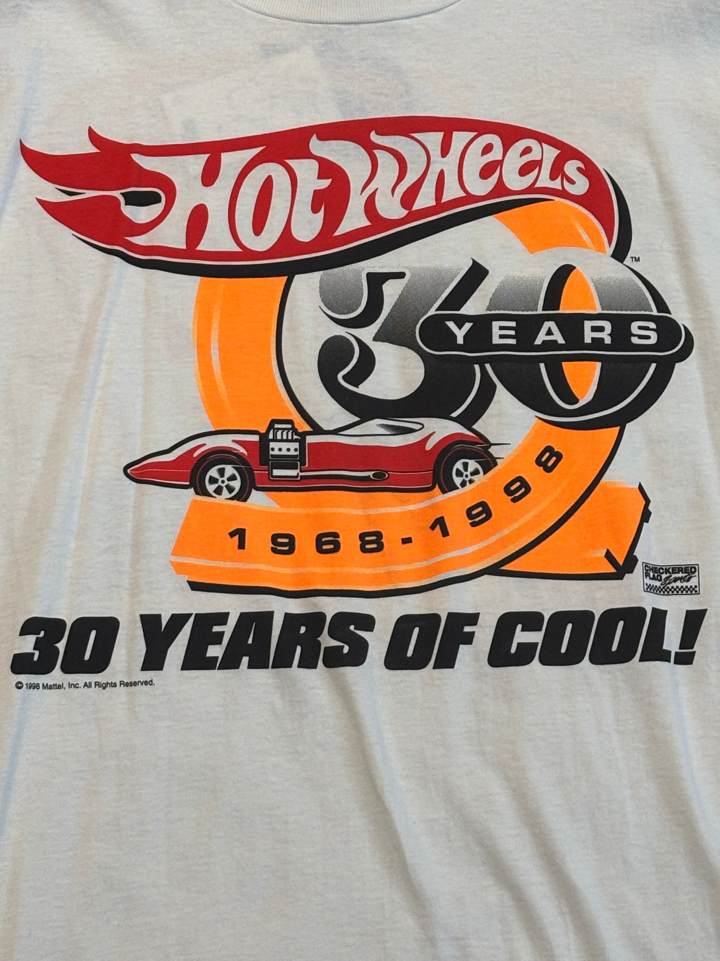 Vintage Kyle Petty NASCAR Hot Wheels 1968-1998 Tee