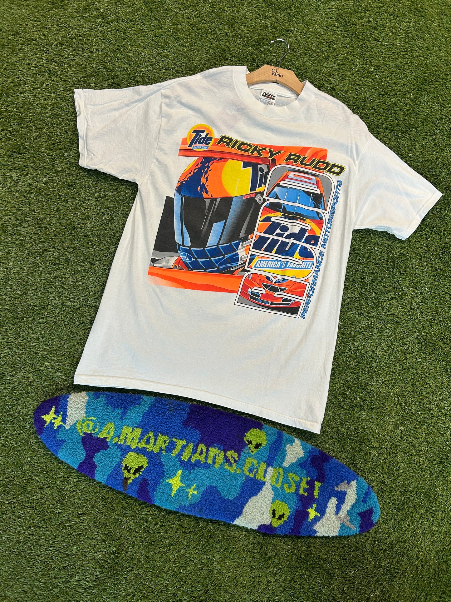 Vintage 90s Ricky Rudd Tide NASCAR Team Tee