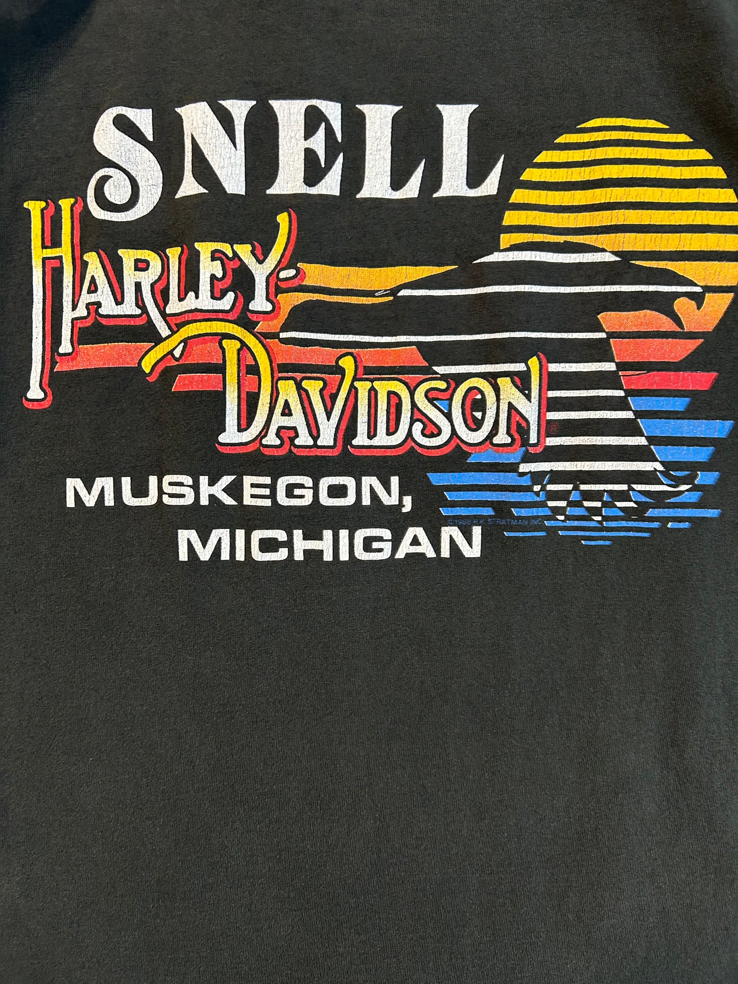 Vintage Harley Davidson Muskegon Michigan Tee