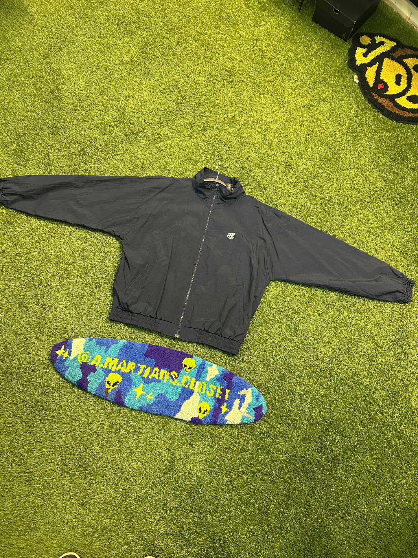 Vintage Olympics Team USA Navy Blue Track Jacket