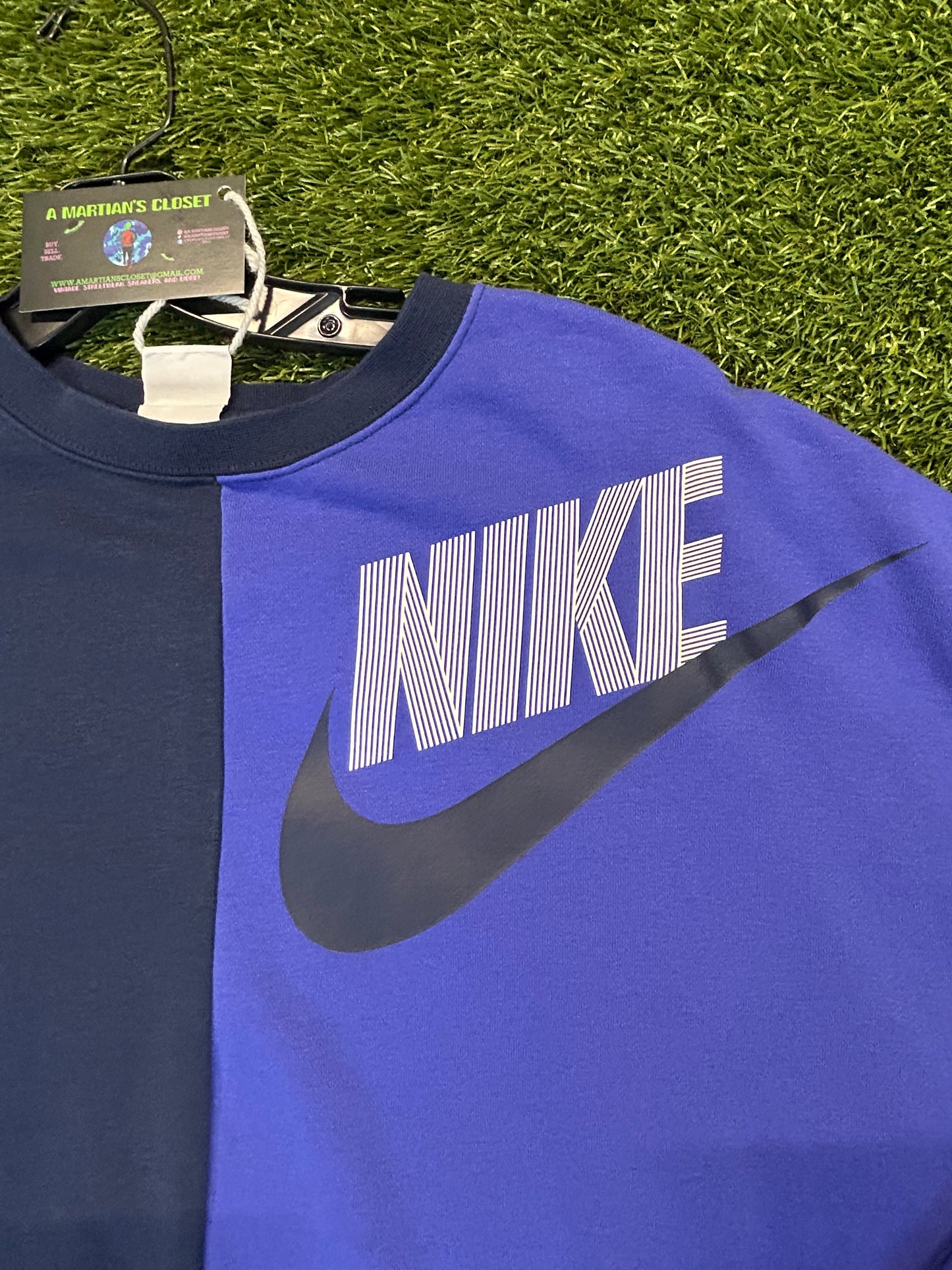 New age Nike half/half crewneck