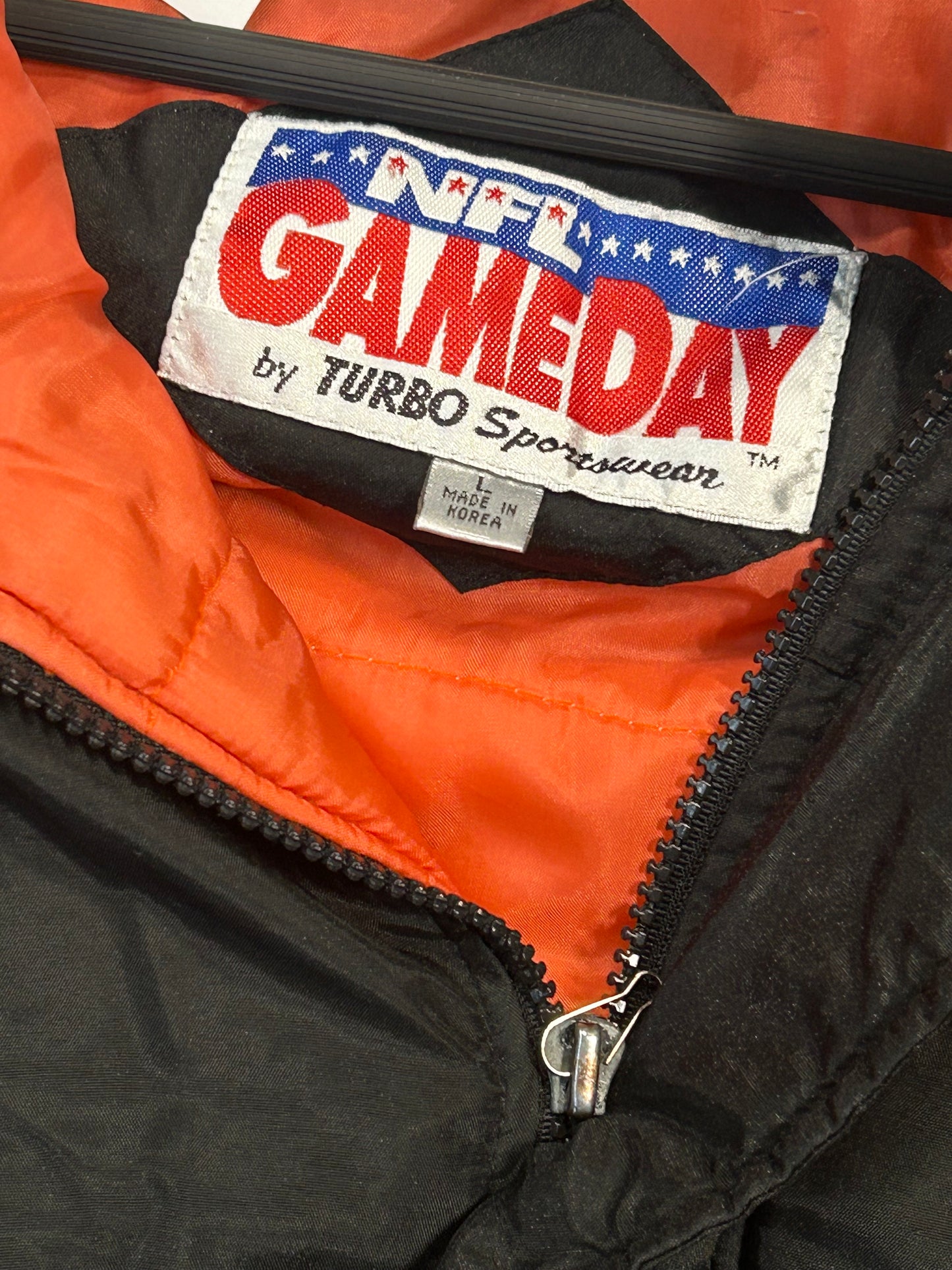 Vintage 90s Game Day NFL Cincinnati Bengals Jacket W/Hood