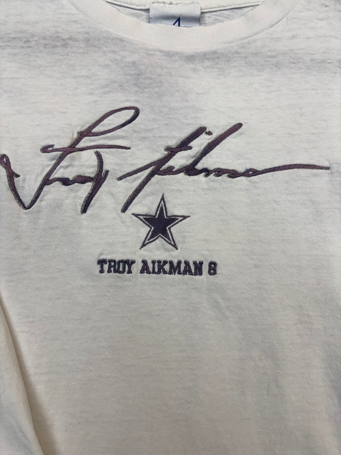 Vintage Troy Aikman long-sleeve tee