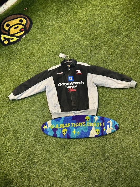 Vintage Dale Earnhardt #3 Goodwrench Service Plus Silver Accents NASCAR Jacket