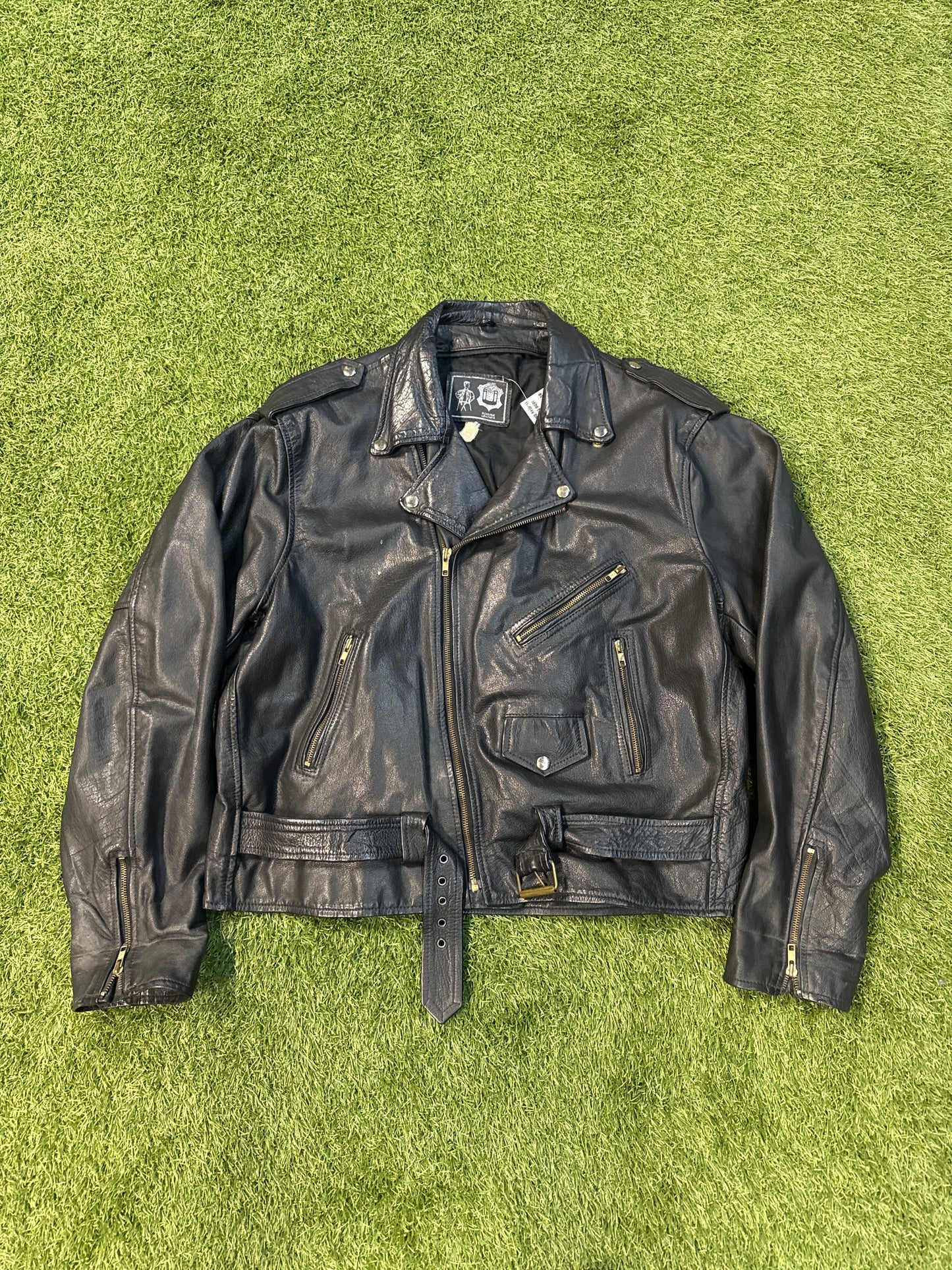 VINTAGE “BIKER” LEATHER JACKET
