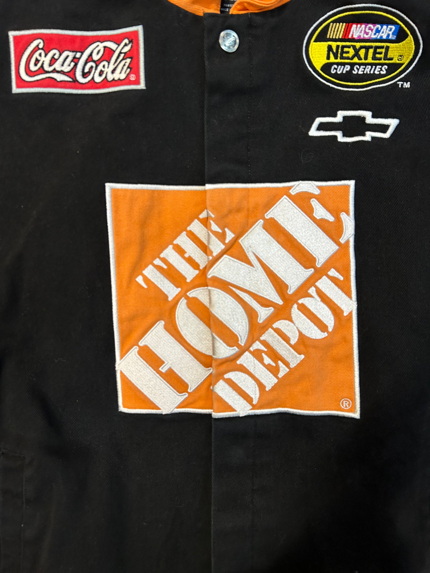 Vintage Tony Stewart #20 The Home Depot Big Patch NASCAR Jacket