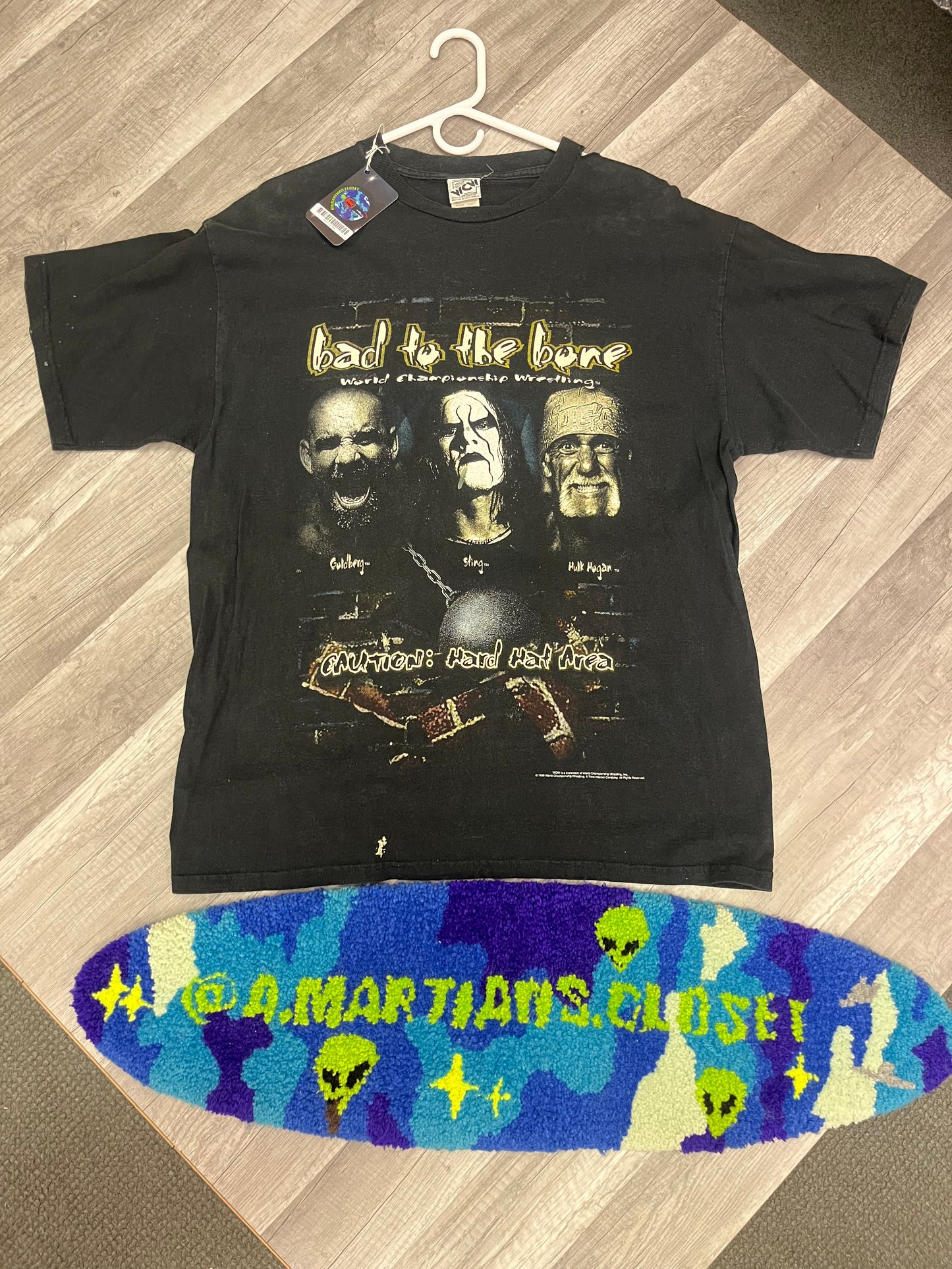 Rare Vintage WCW 1999 Bad To The Bone Tee