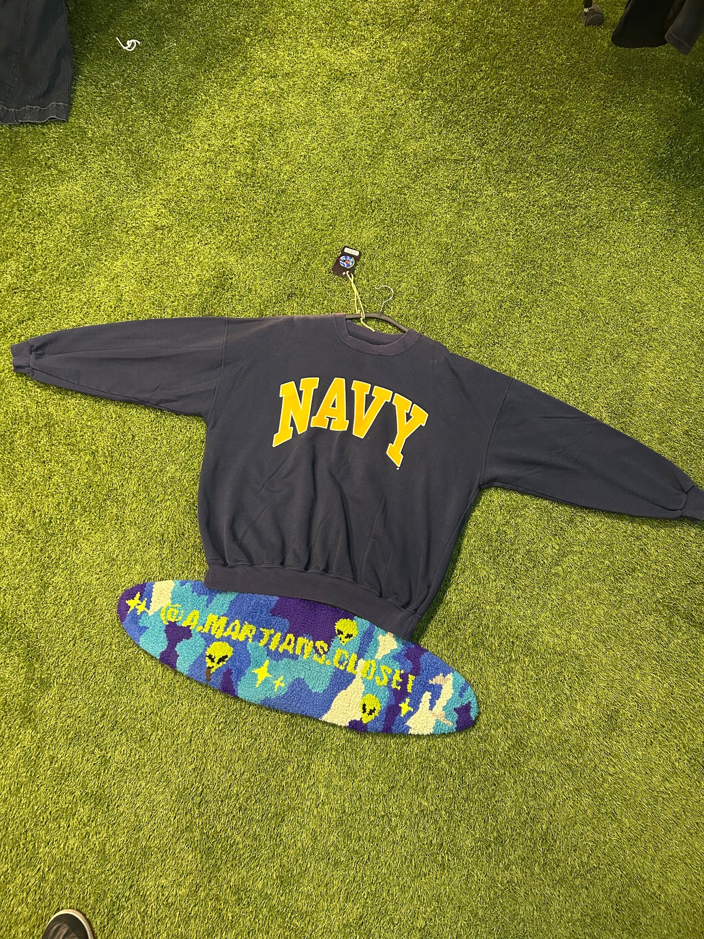 Vintage Navy University Crewneck